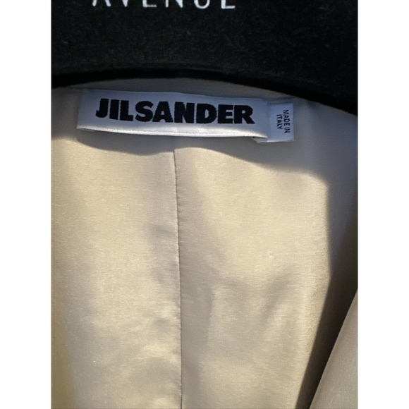 JIL SANDER Beige lamb leather extremely soft 2 Hidden Button Women’s Jacket 36 - Picture 7 of 12